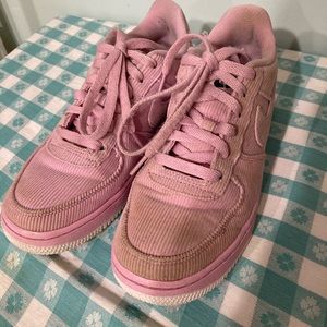 Nike Air Force 1 Corduroy Pink 5.5Y